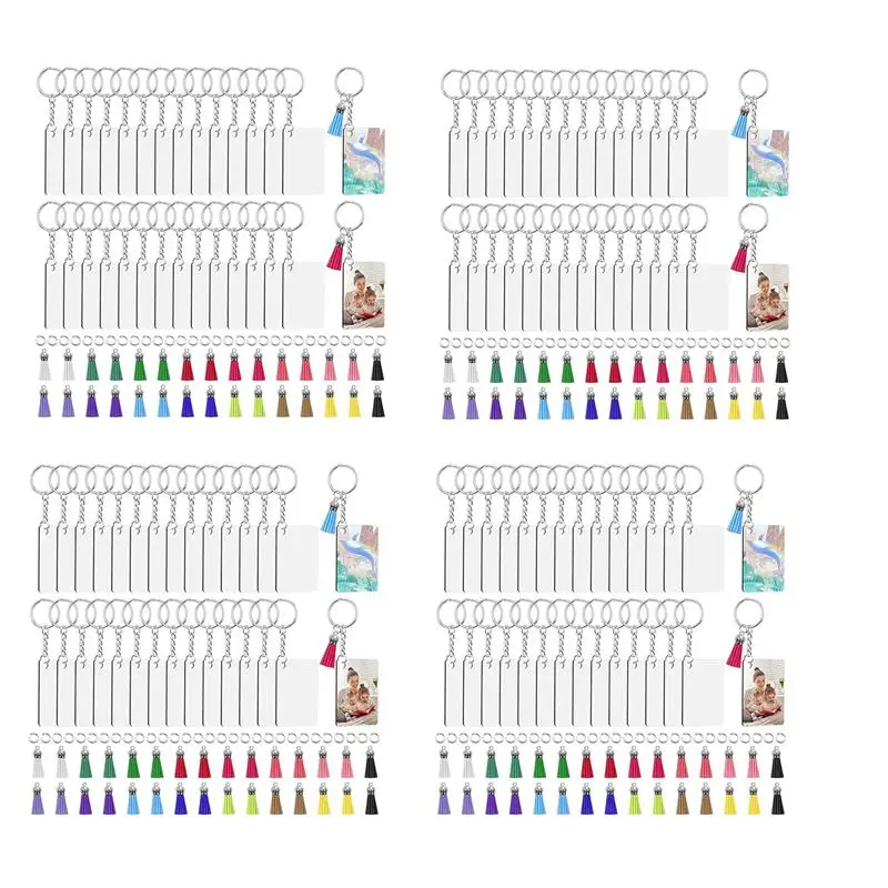 

Y50A-Заготовки для сублимационного брелка, набор из 120 заготовок для сублимационного брелка, набор с кисточками, круг для ключей, брелок для ключей