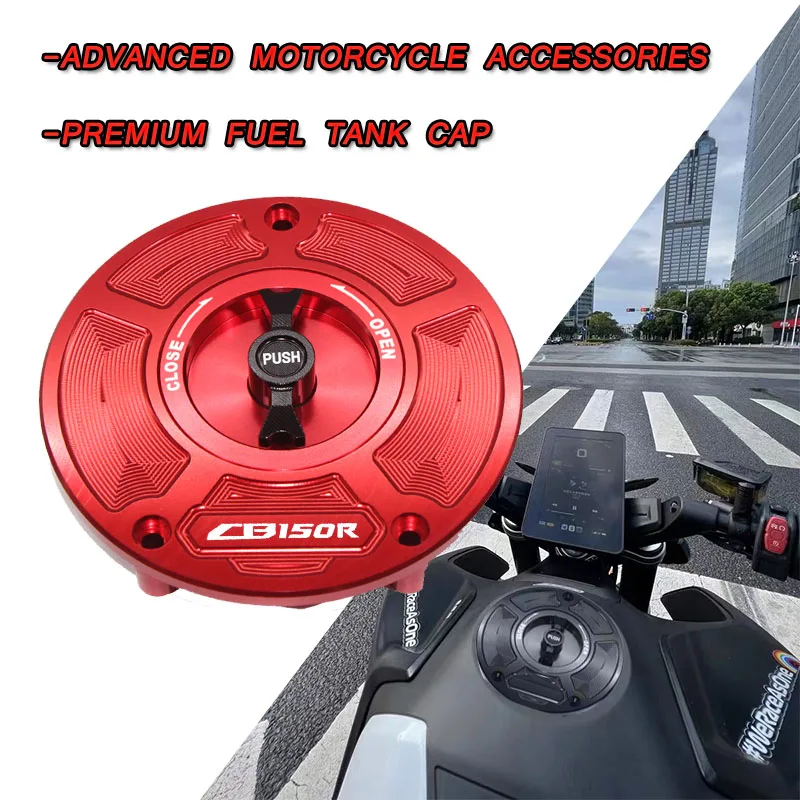 

Крышка для бензобака CB 150R 2018 CB150R CB CNC без ключа, Высококачественная Крышка для бензобака мотоцикла CNC, аксессуары премиум-класса