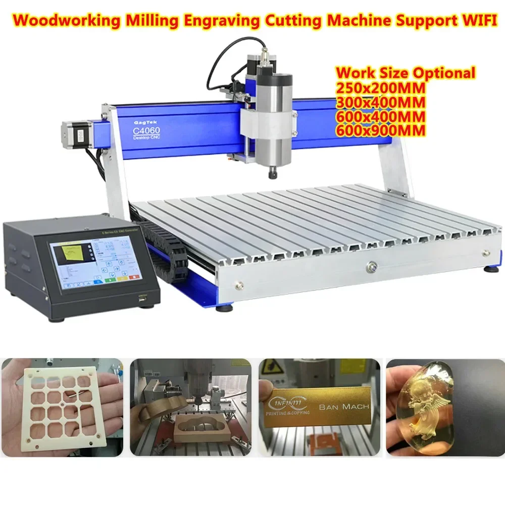 6090 Milling Engraving Cutting Machine 6040 CNC Router 3040 800W Android Touch Screen Off-line Controller Support Wifi Engraver