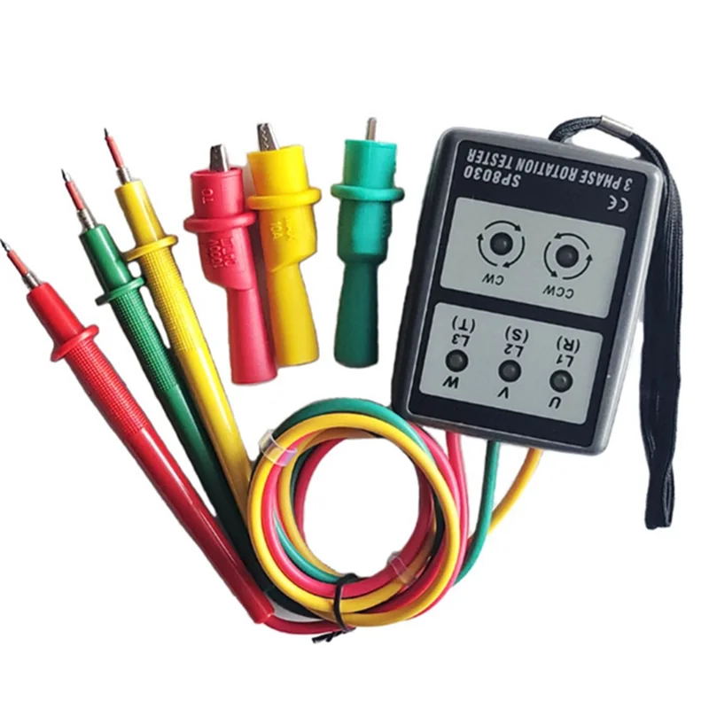 

AA46 Детектор горячих фаз SP8030 Измеритель последовательности фаз с ЖК-подсветкой и зуммером для суждения последовательности фаз и вращения Dir