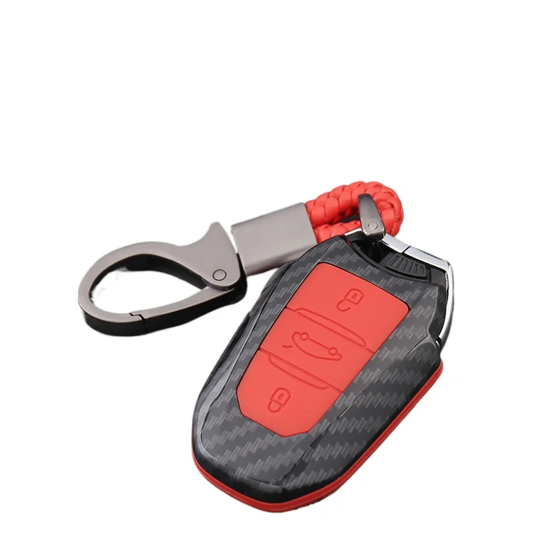 

Чехол для ключей из карбона, подходит для Peugeot 301, 408, 2008, 3008, 4008, 5008, модификация для автомобильных ключей.
