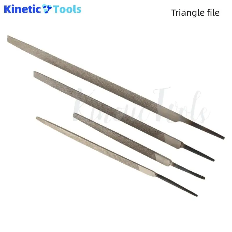 Triangle Steel File Triangular File for Metal Wood Plastic Grinding Sharpening Deburring Polishing Hand Tool 5/6/8/10 Inch