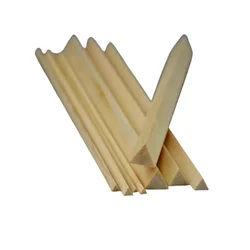 Custom Equilateral Triangular Pine Wood Strip,Triangle Side Length 3 - 30mm,Siberian Scots Pine Wood for Crafts,Models,Furniture