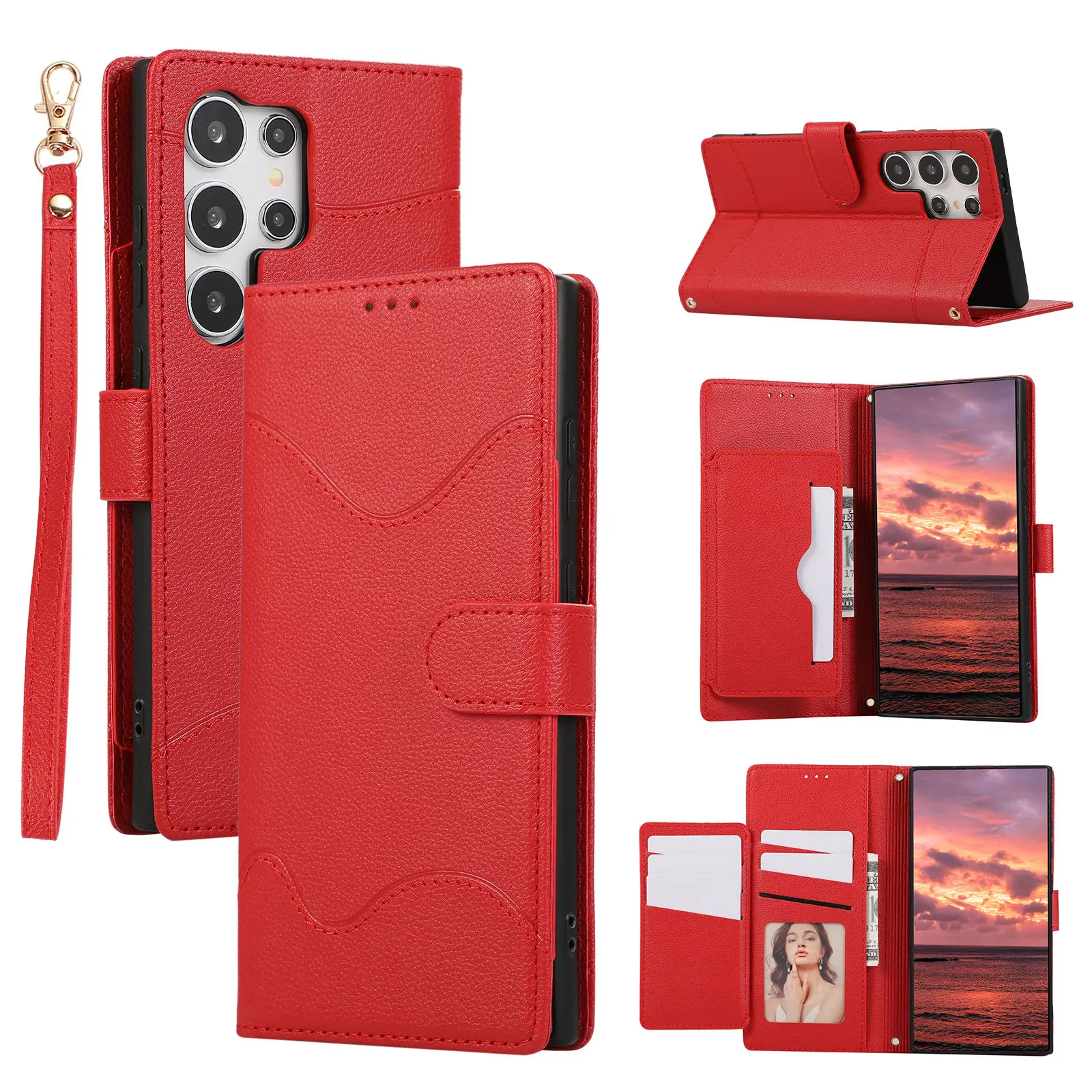 RFID Blocking Wallet Case for Samsung Galaxy Phones