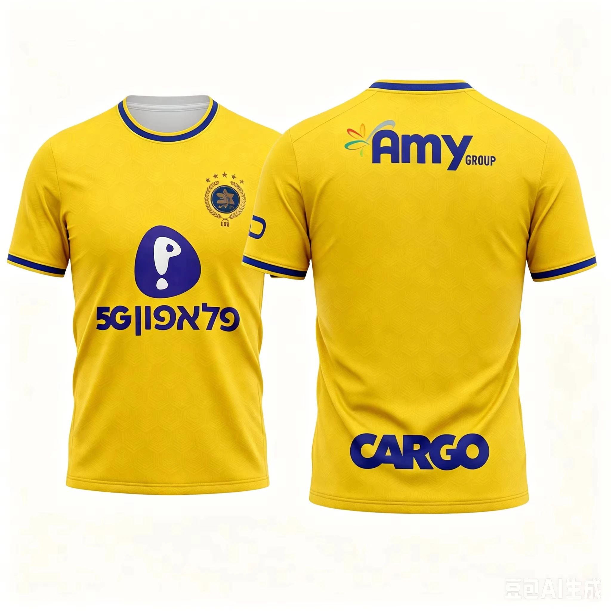 Modern Trend Football Fans Maccabi Tel Aviv 26-27 Jersey Adults/Kids Athleisure T-Shirt Summer Breathable Soft Comfy Stylish Top