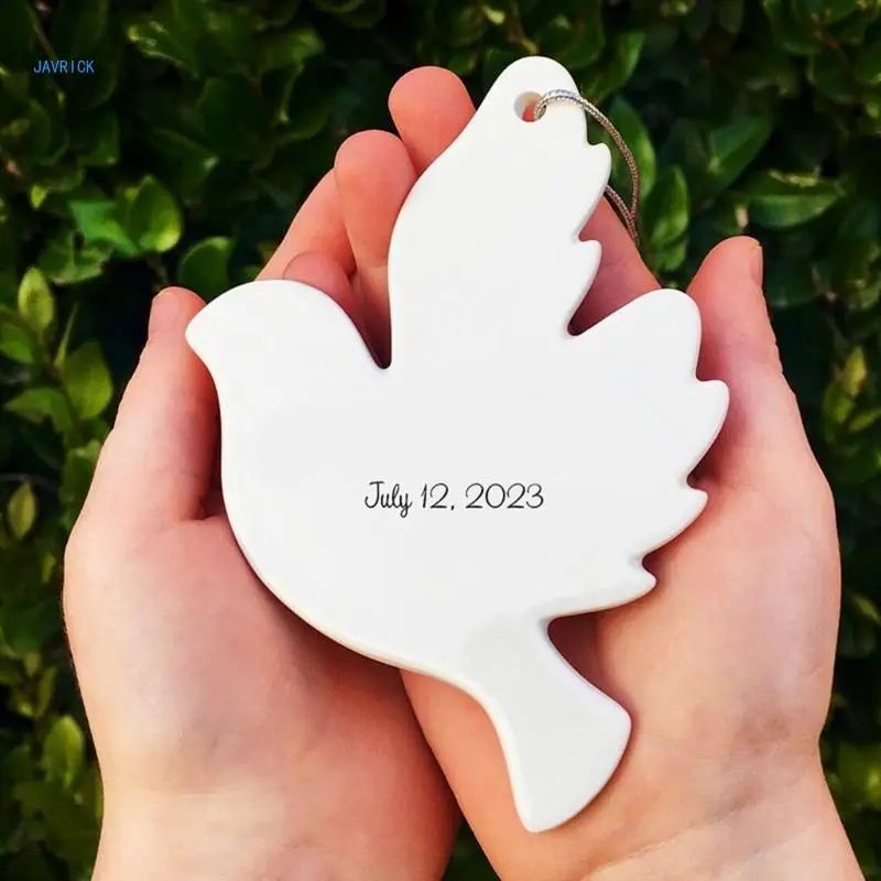 Easy to Clean Silicone Doves Pendant Molds Hanging Ornament Moulds Silicone Texture