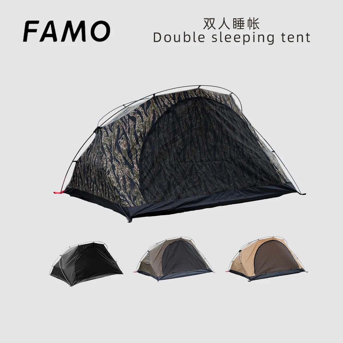 Kangaroo Tent Outdoor Sleeping Camping Inner Tent Single Layer with Mosquito Net Lightweight Folding Portable Outdoor Shelter