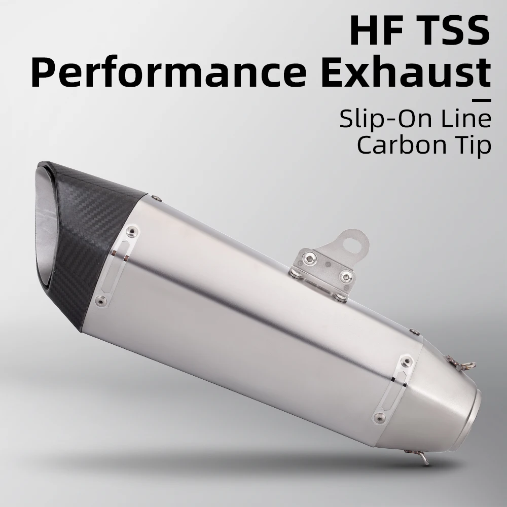 

Universal motorcycle exhaust pipe, carbon fiber muffler with DB killer for R1, R3, R6, cbr300, Tmax530, Z750