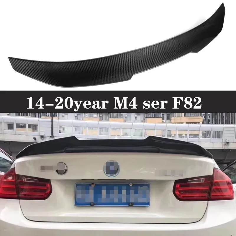 For BMW M4 F82 F83 2014-2020 Carbon Fiber Spoiler Shunt Rear Tail fins Duckbill Car Wing Retrofit the rear wing Upgrade body kit