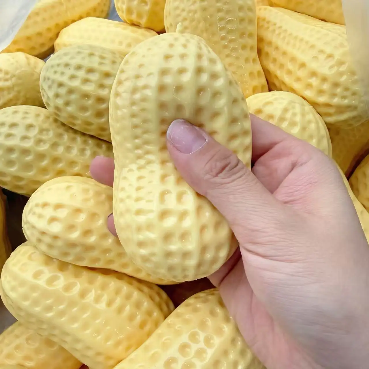 Viral Crunchy Peanut Toy: Realistic Food Squeeze Toy, Maltose Texture Slow Rebound, ASMR Tactile Fidget Toys, Aesthetic Desk Toy