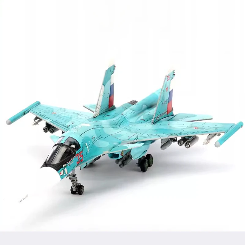 Diecast 1:72 Scale Russian Air Force SU34 fighter SU-34 Platypus bomber Alloy Finished Simulation Model Souvenir Gifts