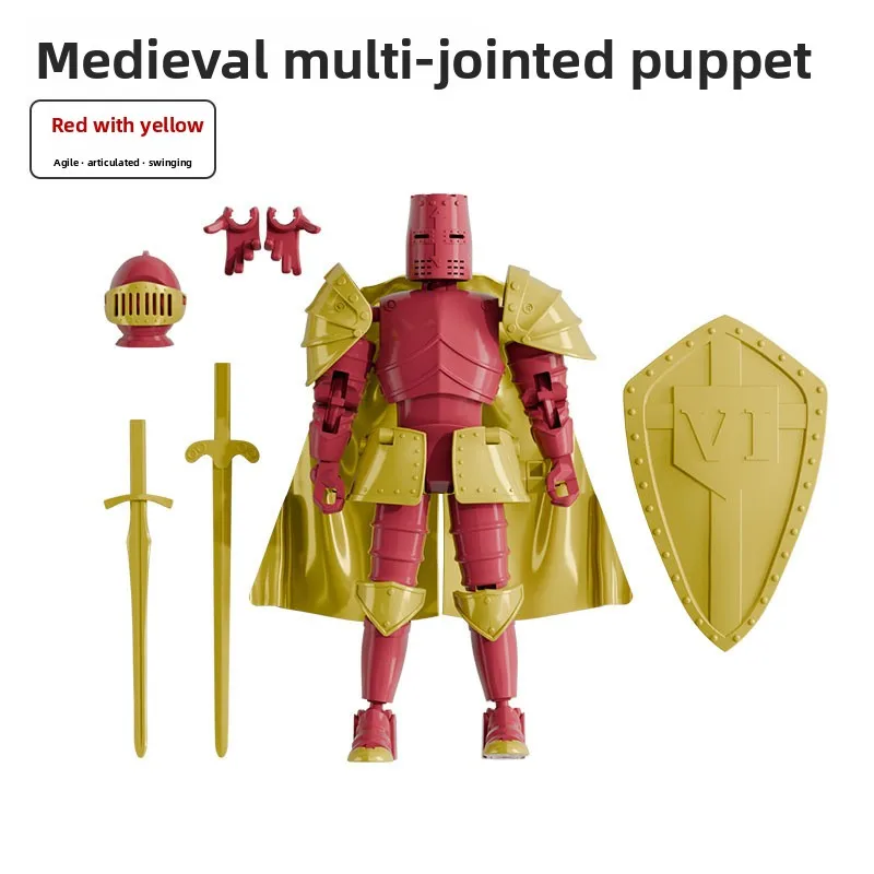 متعدد المفاصل نموذج جندي القرون الوسطى المنقولة المشتركة فارس المفصلي عمل الشكل تدوير فرسان مشترك مدرعة ثلاثية الأبعاد عمل الشكل #6