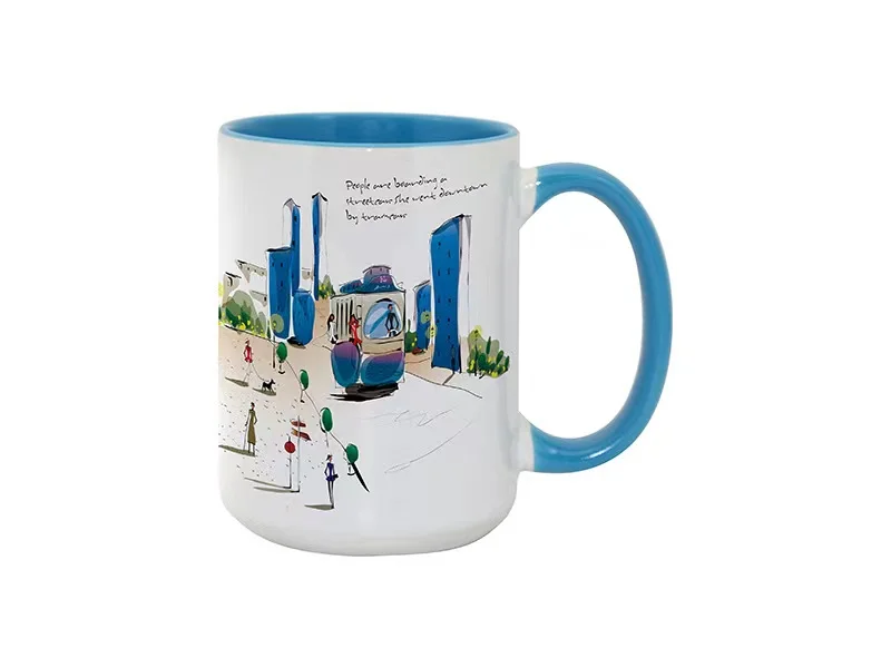 Imagem -05 - Caneca de Café Cerâmica Branco e Preto Personalizado em Branco Porcelana 15 oz