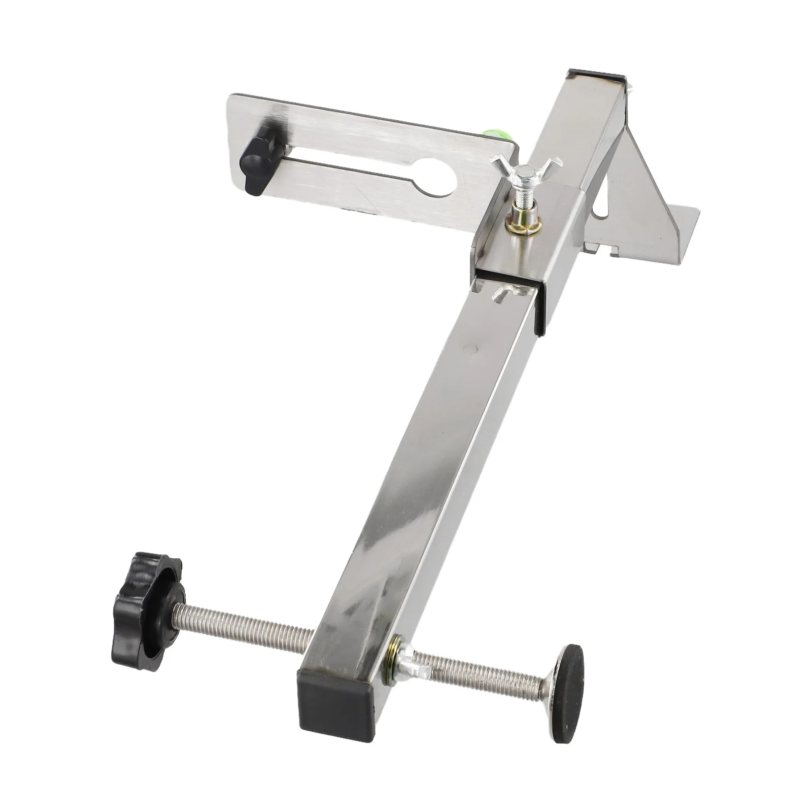 Adjustable Height Professional Level Bracket in Stainless Steel Solution for Accurate Woodworking Measurements