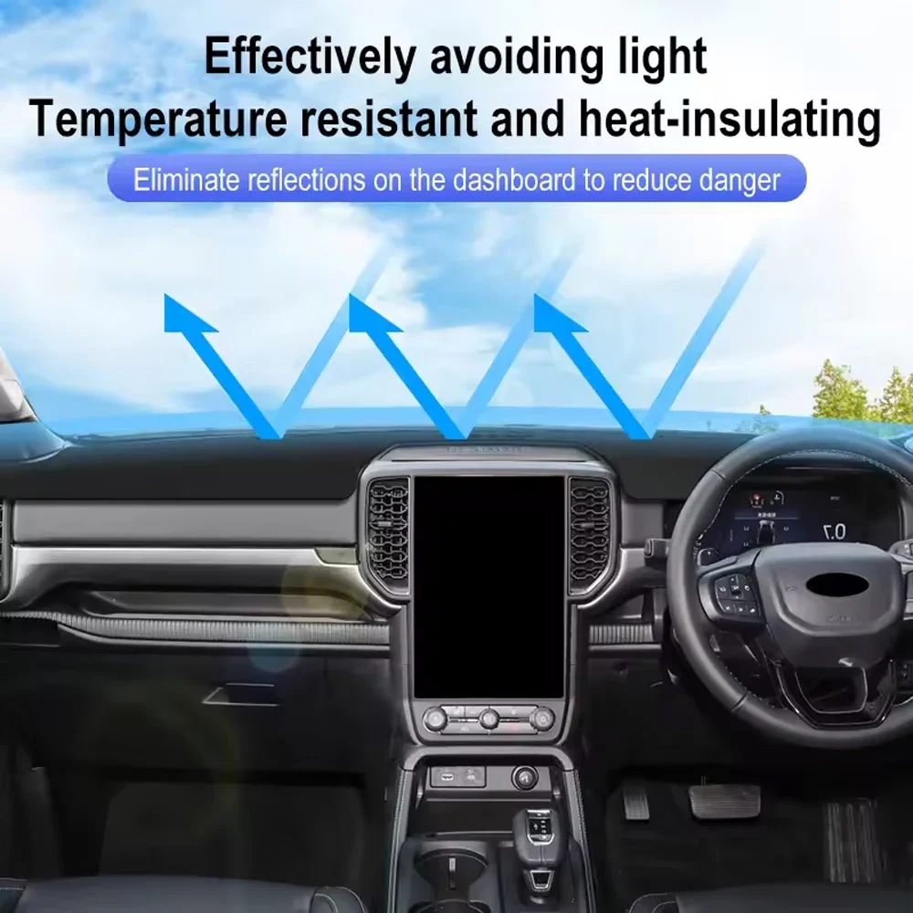 لوحة سيارة حصيرة داش غطاء لوحة التحكم المركزية نونسليب كيب ظلة اكسسوارات لسيارات BMW 5 سلسلة F10 بدون HUD 2010-2015