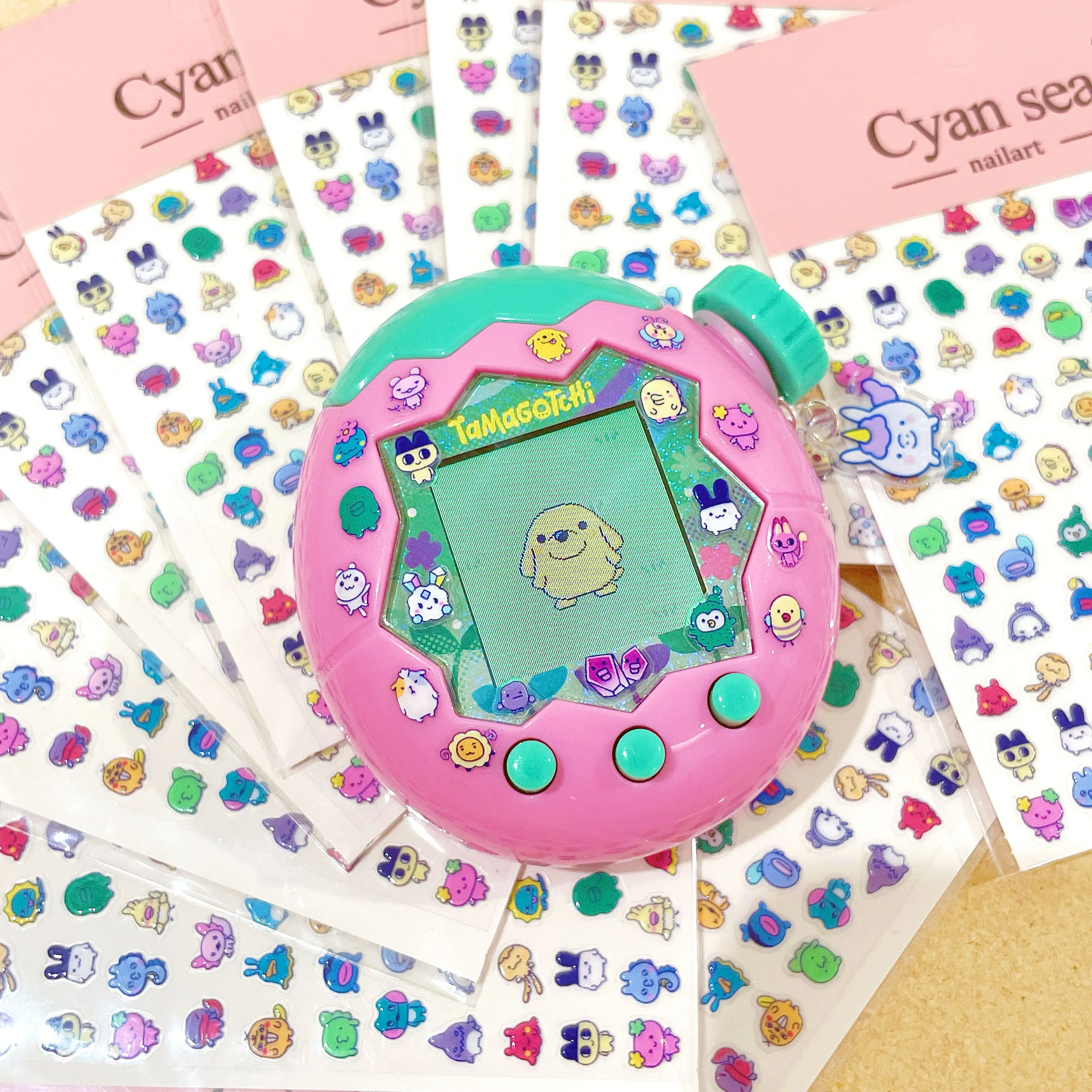 

Cute Tamagotchi Paradise Decorative Stickers Kawaii Handbag Stickers Mini Nail Stickers Decorative Stickers Accessories