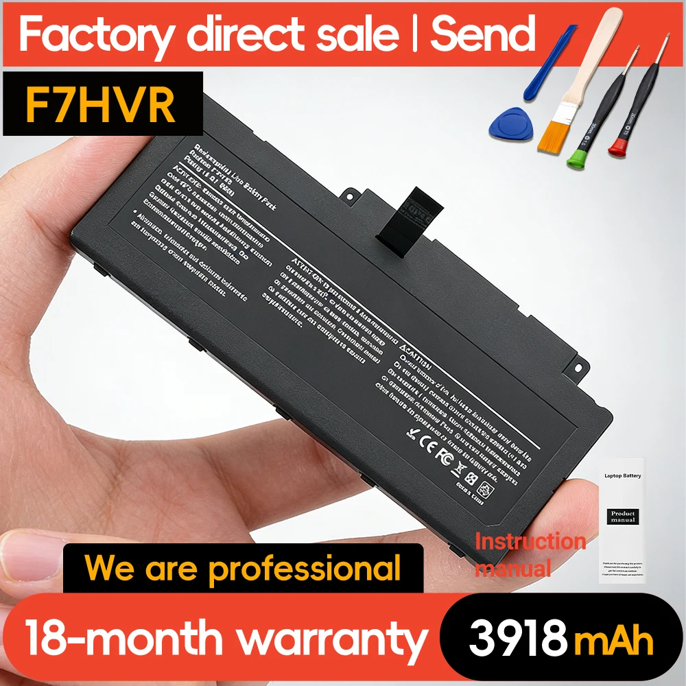 SUOZHAN  F7HVR Laptop Battery Replacement for Dell Inspiron 17 7737 15 7537 Series G4YJM 062VNH T2T3J Y1FGD