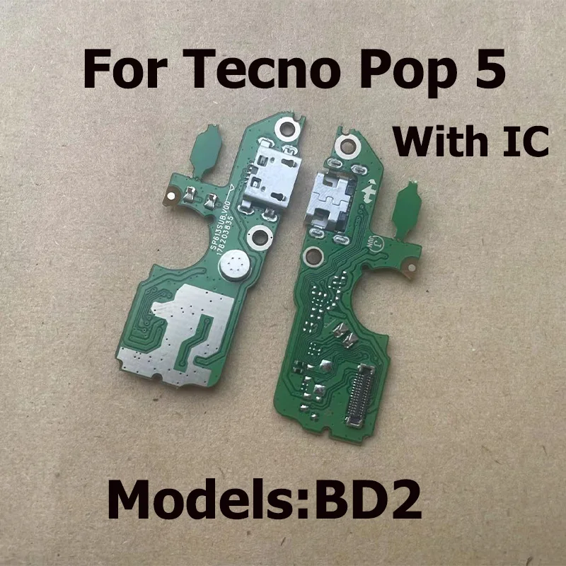 Fast Charger For Tecno Pop 5 Pro Lite USB Charging Dock Board Connector PCB Port Plug Socket Mic Flex Cable