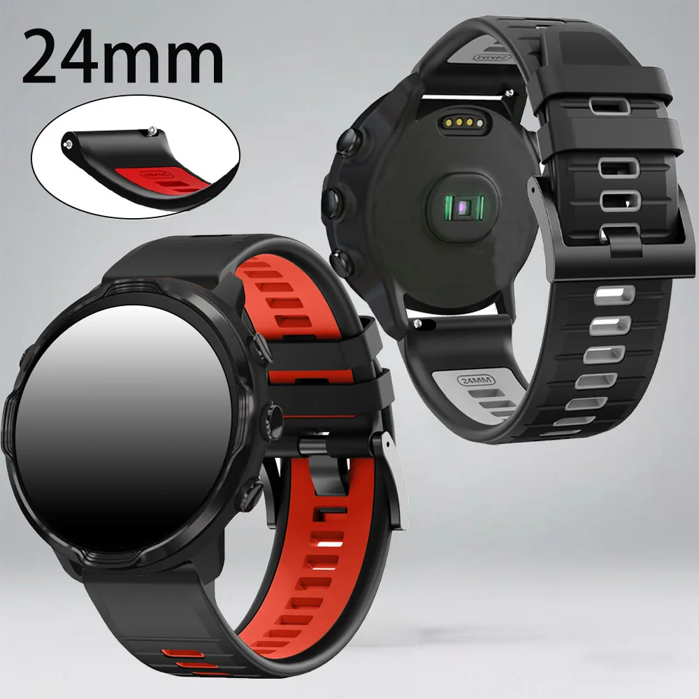 Neues 24-mm-Silikon-Smartwatch-Armband für COROS APEX 4 46-mm-Smartwatch-Band für COROS NOMAD Atmungsaktives Armband Uhrenarmband