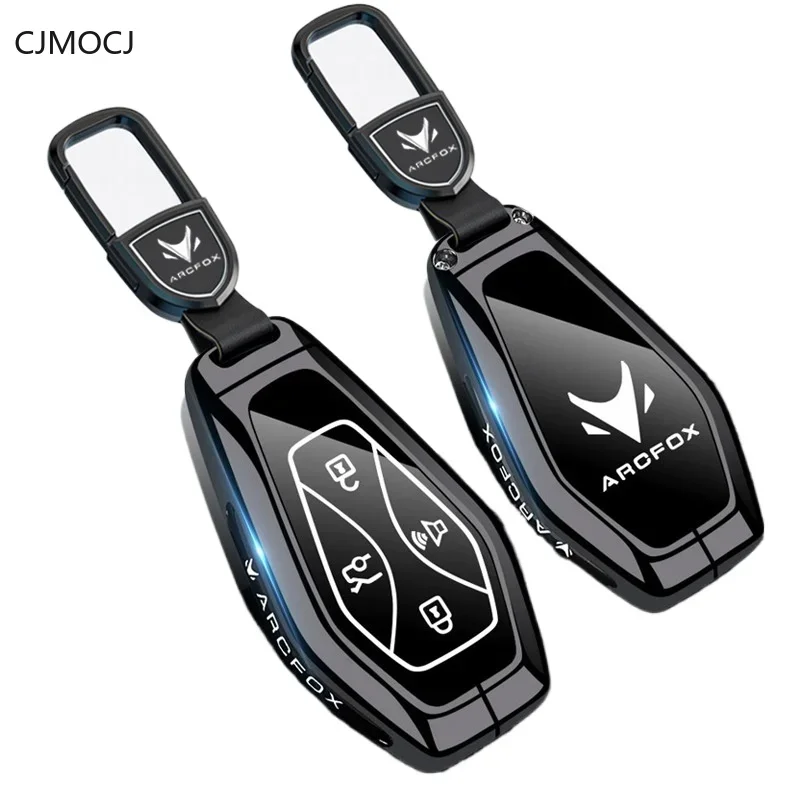 

Zinc Alloy Car Key Case Cover Holder Key Shell Buckle for ARCFOX Alpha S, Alpha S5, Koala S, Alpha T Forest Edition, T5