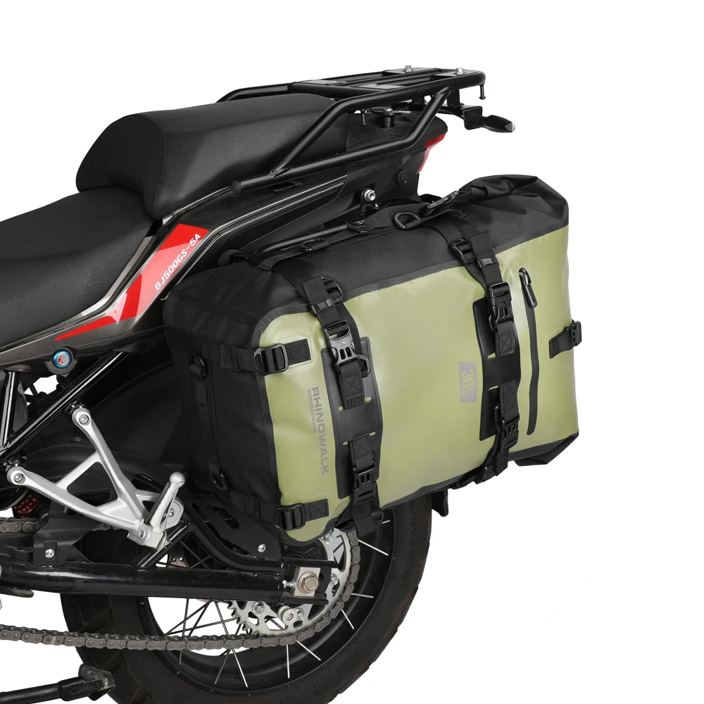 Rhinowalk Motorcycle Backpack Waterproof Bag 8L 15L 30L Motorbike Tail Bag Universal Outdoor Pannier Saddle Bag Accessories