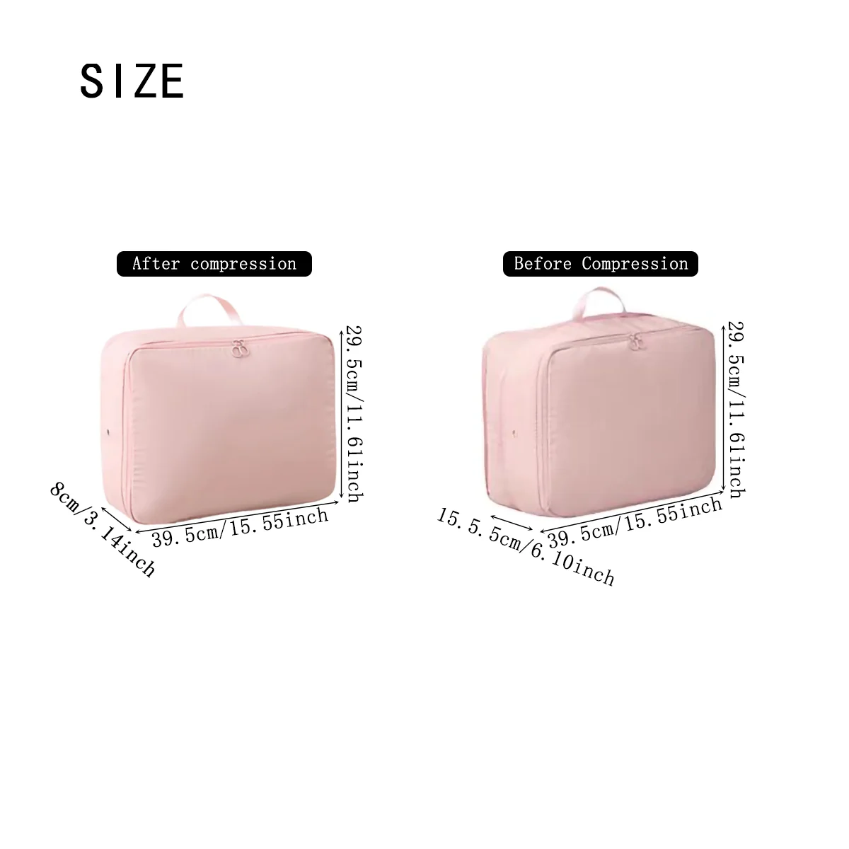 1PC Compressible Storage Bag For Clothing 2024 New Packing Cubes Travel Suitcase Storage Pouch Handbag Luggage Organizer