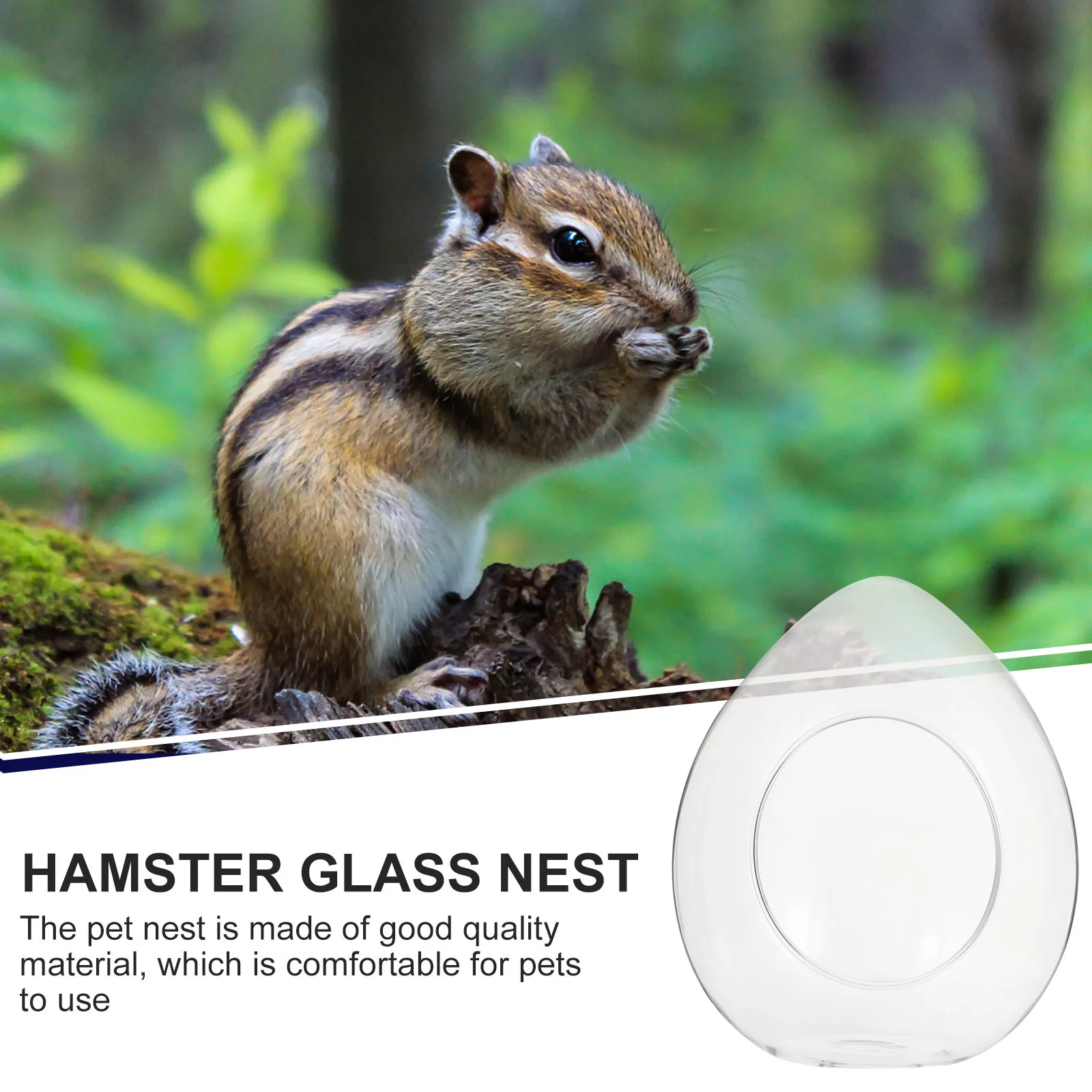 

Hamster Cooling Nest Glass House Transparent Chinchilla Guinea Pig Bed Pet Summer Bed Small Animal Cooling House