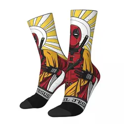 Harajuku Frauen Männer lustige Jesus Deadpool coole D & W Socken Merch Mittel rohr Socken warm beste Geschenk idee