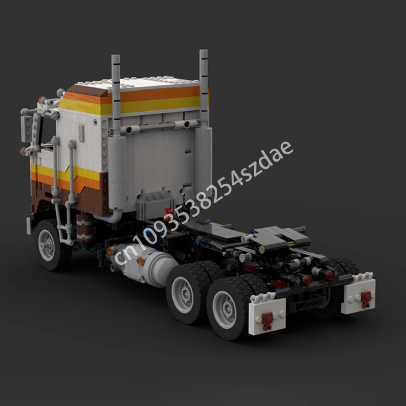 1658 pçs moc transportador kenworth k100 aerodyne tecnologia modelo blocos de construção empilhamento tijolos criativo brinquedo do miúdo presente diy