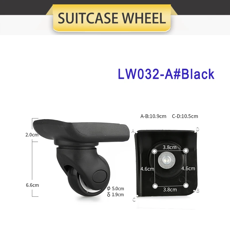 Suitcase Accessories Replacement Wear-resistant Silent Roller Suitcase Wheel Accessories Replacement Trolley Case Pulley