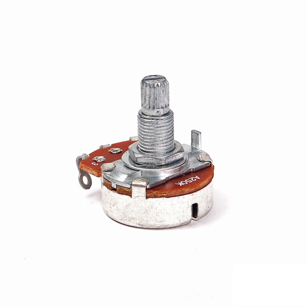 

Guitar Full Size A250k Long Shaft Pots Volume Tone Controls Guitar Potentiometers Audio Amp Replacement Audio-Potentiometers