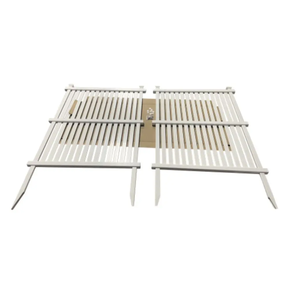 شاشات سياج الخصوصية 2 لوحات مجموعة لوحة السياج بدون حفر سياج الخصوصية من الفينيل مقاس 48 بوصة عرض × 36 بوصة ارتفاع لغطاء تكييف الهواء