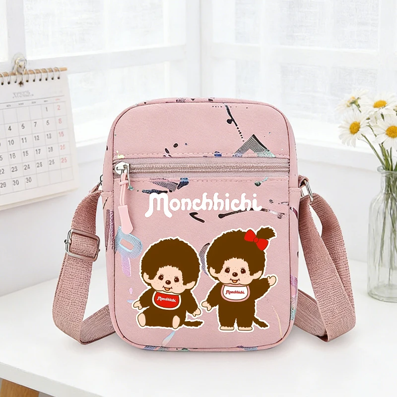 

Милая сумка-мончичи через плечо для девочек, спортивная сумка-кроссбоди для женщин, модная дорожная сумка для телефона, студенческая аниме-сумочка, подарок