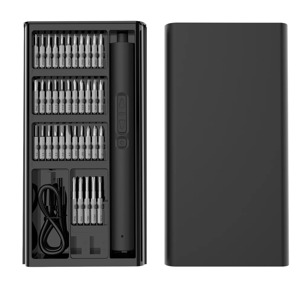 Kit de pedacitos de destornillador eléctrico de alta precisión Destornillador recto recargable para electrónica Producto digital Teléfono móvil