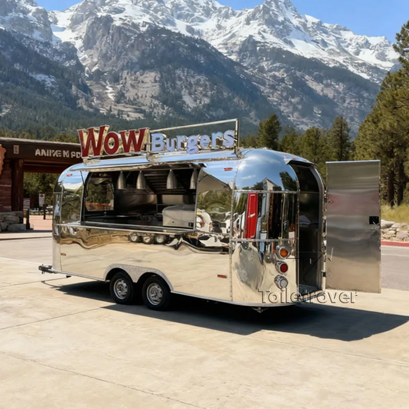 تصميم جديد شاحنة طعام شاي الفقاعات المحملة بالكامل، عربة طعام للمشروبات الباردة الناعمة، عربة طعام على عجلات القهوة #4