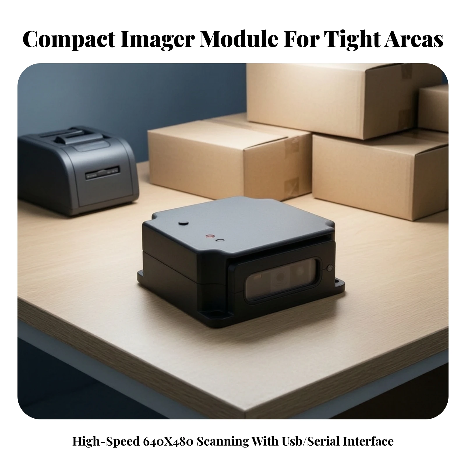 Code Reader Scanner Module Compact Code Reader Reader Module 2D Code Reader Onboard for OEM System Integrators, Kiosks