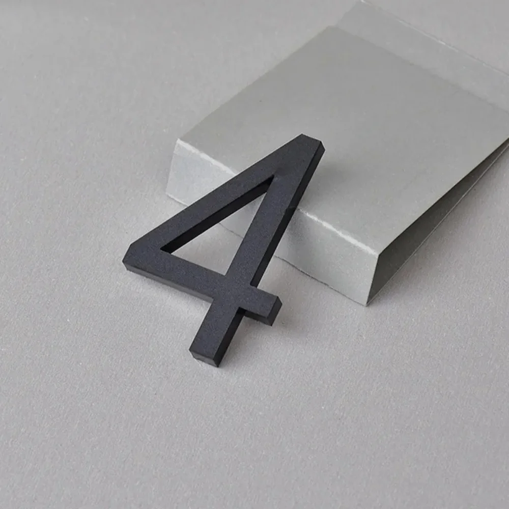 1pc Self Adhesive House Number Sticker For Apartment Plastic Doorplate Home Door Plaque Numbers Signs Mailbox Street Numbers