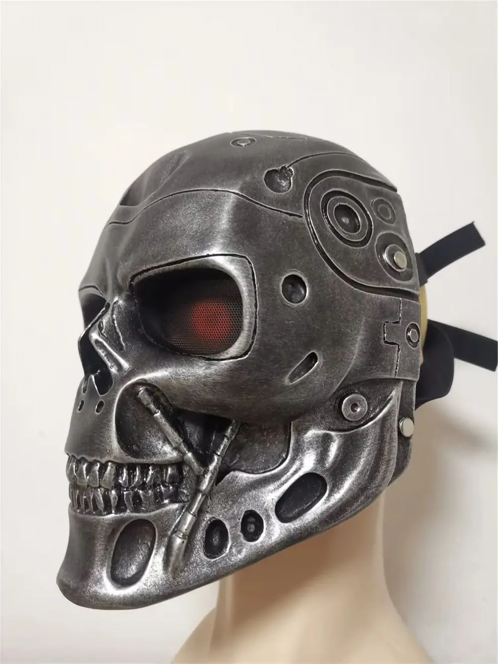 Skull Future Warrior Terminator T800 Robot Mask Movie Silver Golden CS Protection COS Masks