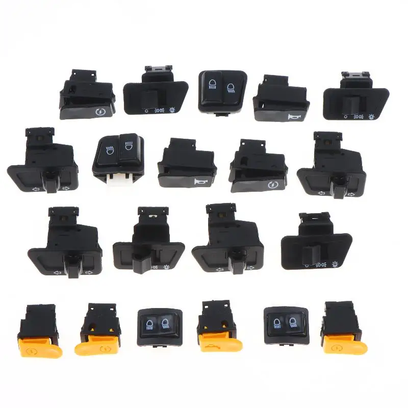Motorcycle Head Light Horn Dimmer Turn: Starter Single Headlight Switch Button ATV Scooter