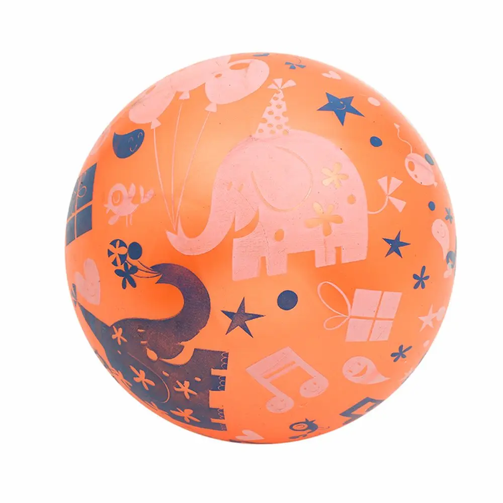9 inches Random Color Indoor And Outdoor Sports Gifts Children  Toys Beach Ball Rubber Inflatable Rainbow Volleyball