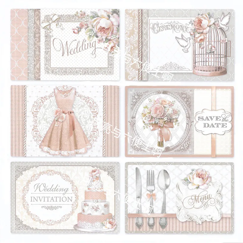 33 unidades/pacote adesivo de casamento vintage diy artesanato scrapbooking álbum lixo diário adesivos decorativos