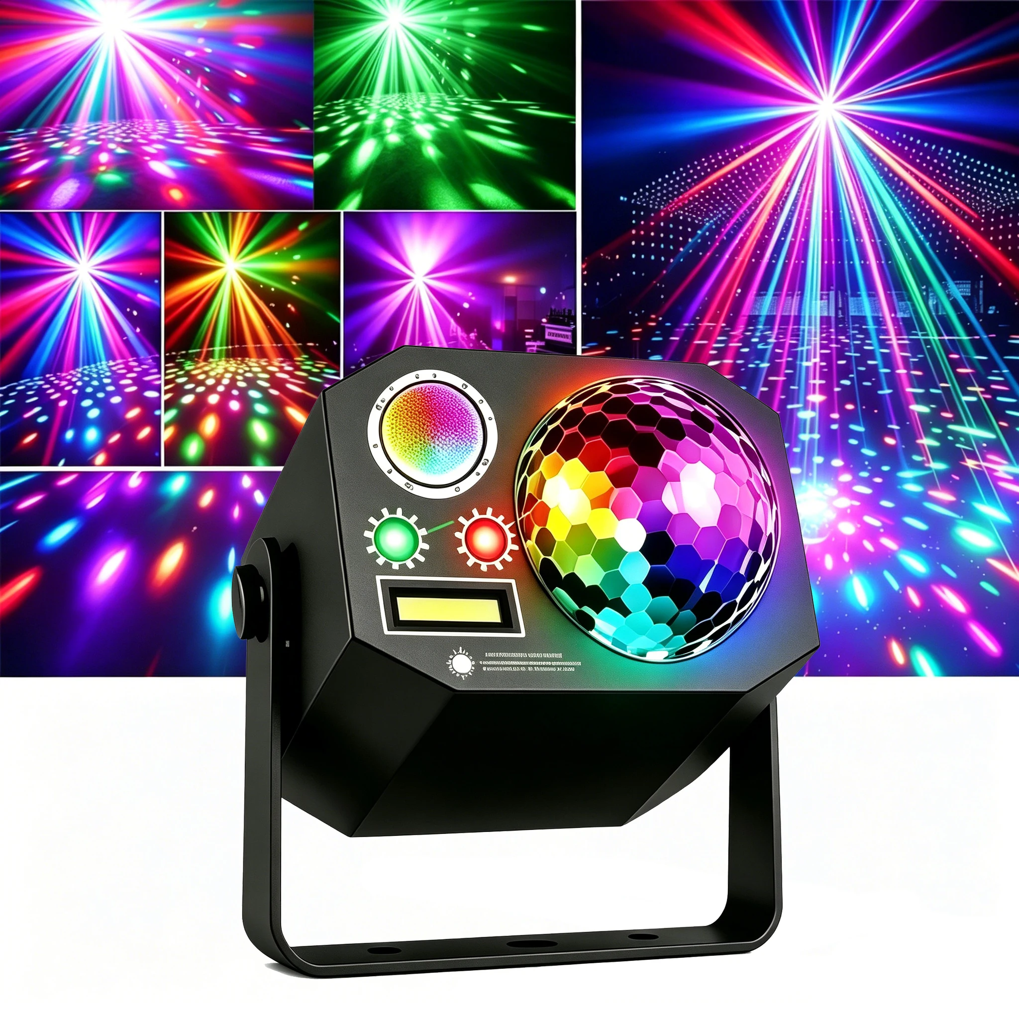 

Disco Ball Light DJ Stage Light with Remote Control, Sound Activated RGB Magic Party Light for Home KTV Bar Birthday Wedding