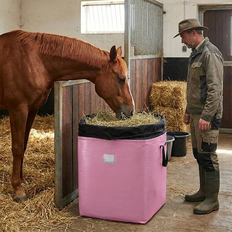 Large Horse Feeding Bag, Cow And Sheep Feeding Bag Hay Feeder, Slow Feeding Hay Design Horse Feed Storage and Transportation