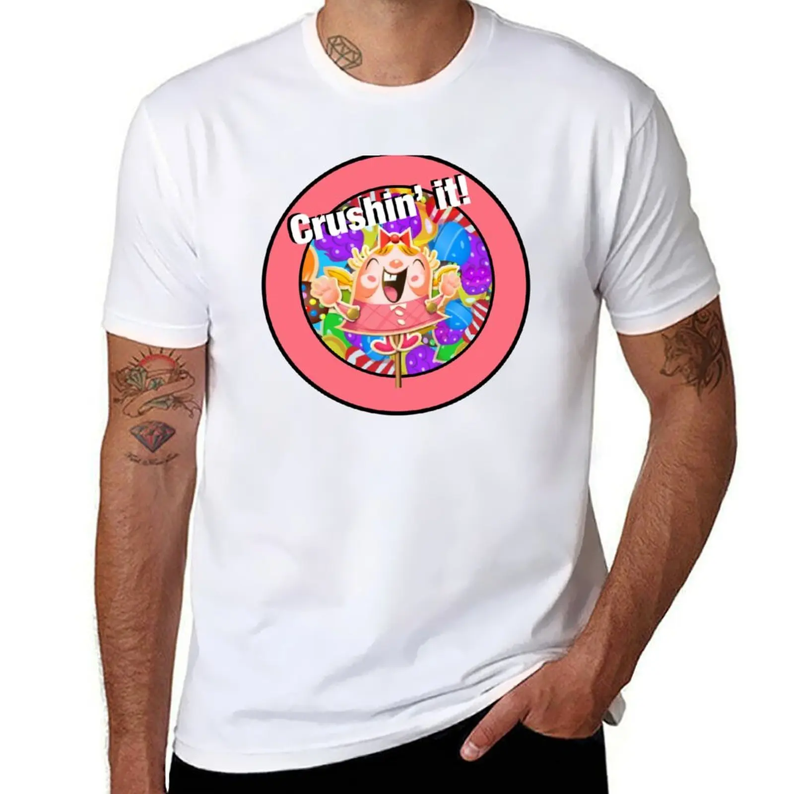 

Crushin’ It! Tiffi Candy Crush T-Shirt cotton man t-shirts cute tops mens t shirt graphic