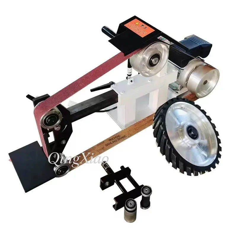 Multi-functional Industrial Belt Sander Metal Workpiece Flat Concave Arc Grinder Steel Sheet Deburring Polishing Sanding Machine