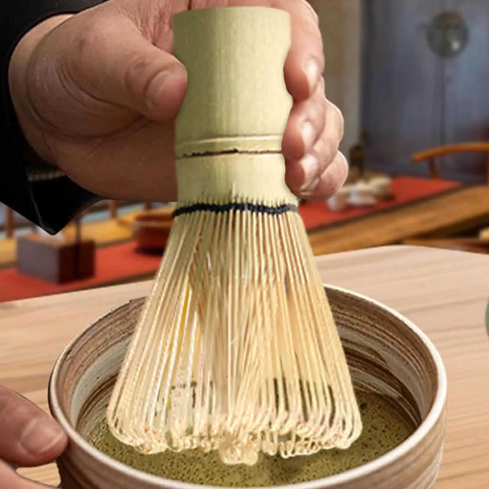 

Набор для приготовления чая, 4 предмета, инструменты для венчика для церемонии, традиционный набор для чайной церемонии для бара, общественного питания, кофе, завтрака, латте, напитков, кухни