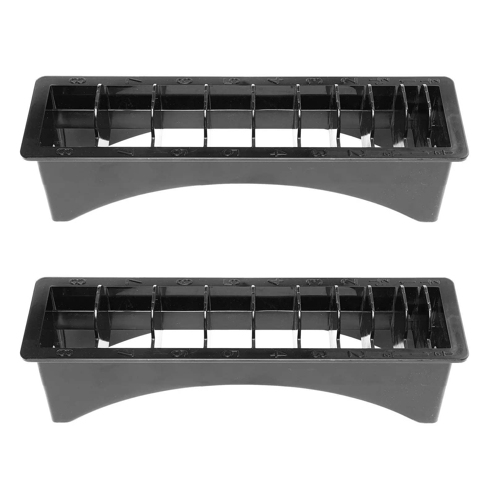 

2Pcs ABS Comb Storage Box Limit Positioning Hair Styling Organizer for Guide Combs Hair Salon Desk Tidy Storage Holder