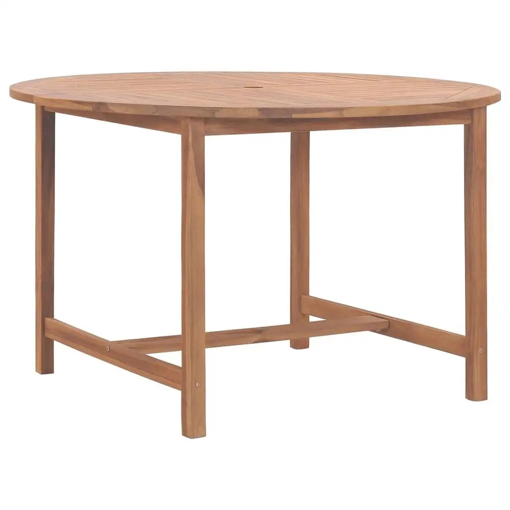 Teak Solid Wood Garden Dining Table - 110x75 cm Outdoor Patio Furniture