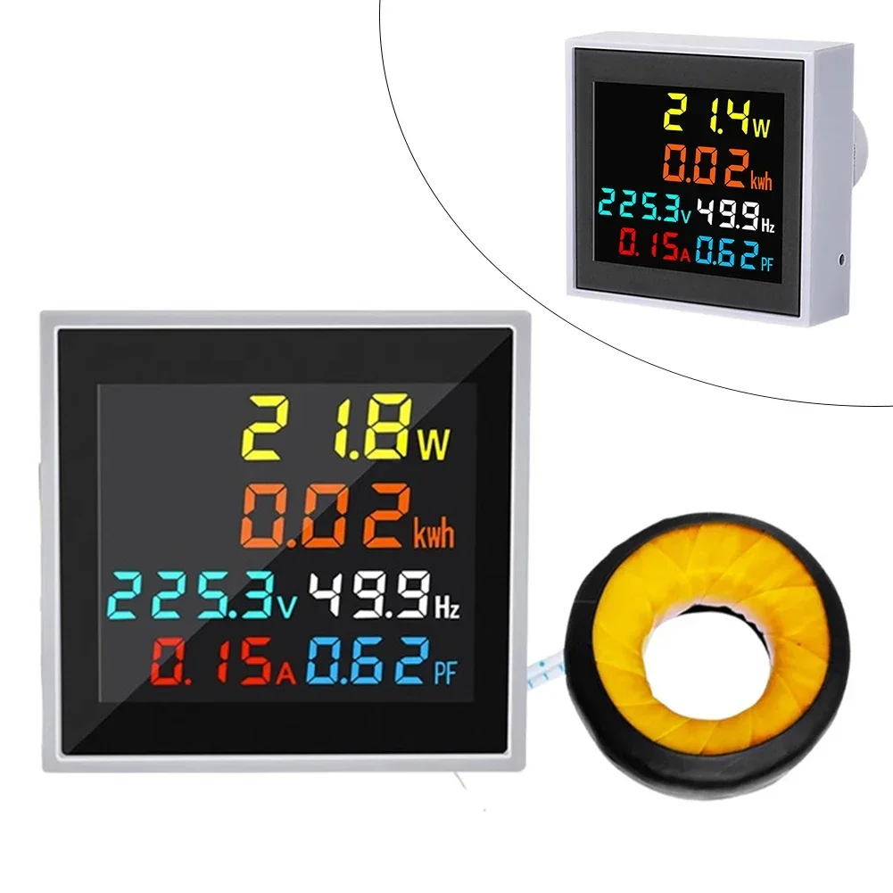 High Precision Digital Display Meter Voltage Current Power Electric Energy Frequency Meter Household Smart Watt-hour Meter