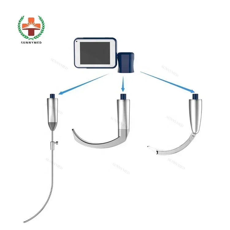 2026 SY-P020N Medical Video Visual Laryngoscope For Difficult Airway Intubation Red Lighted Video Intubation Stylet